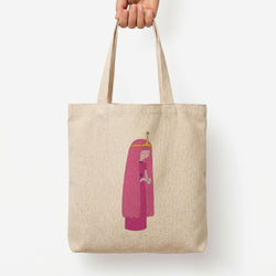 Bubblegum Tote Bag — Natural / Large