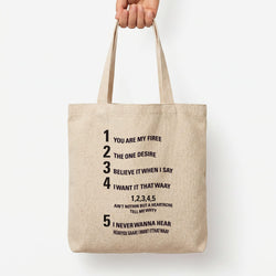 I Want It That Way - B99 Tote Bag — Natural / Large