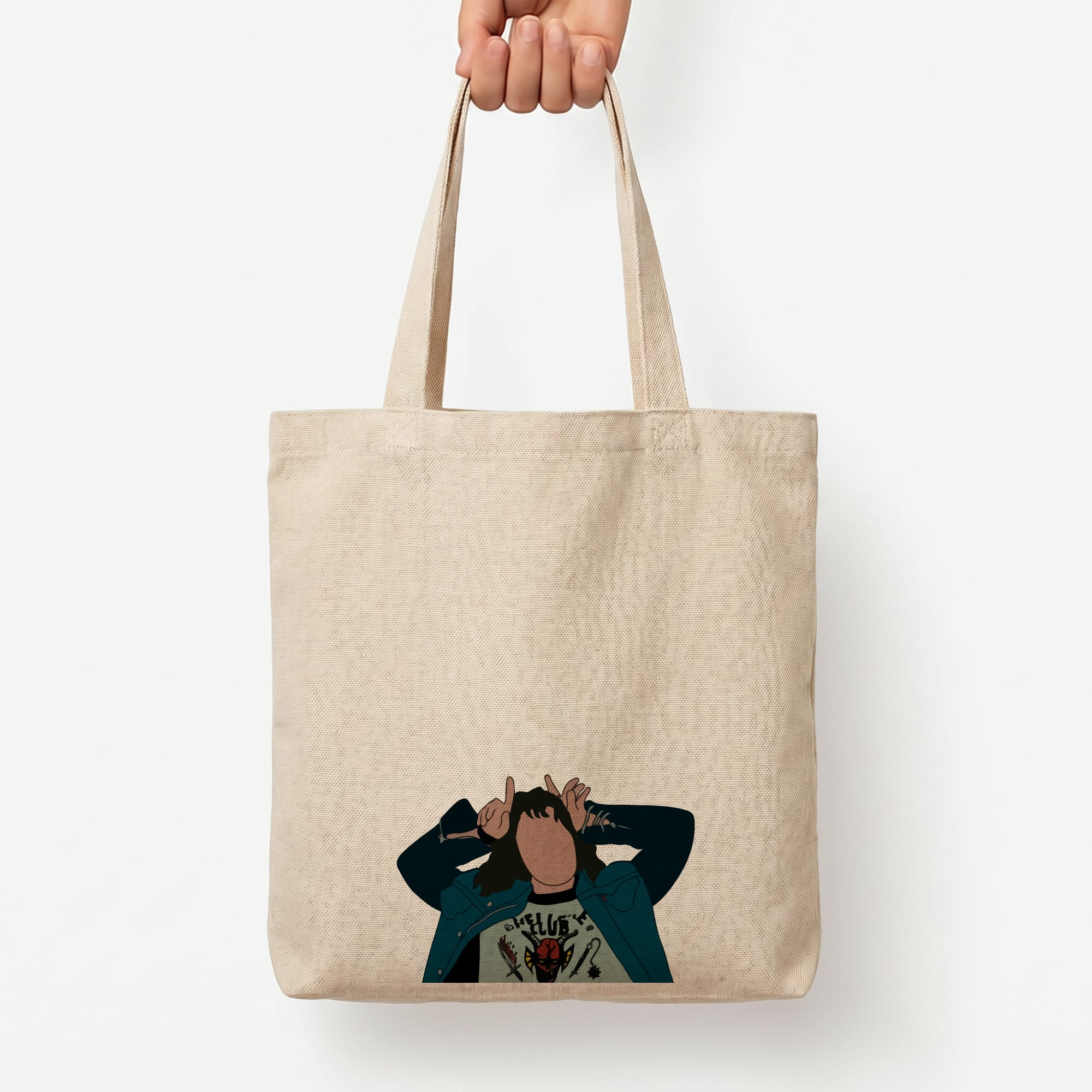 Eddie Munson Tote Bag — Natural / Large
