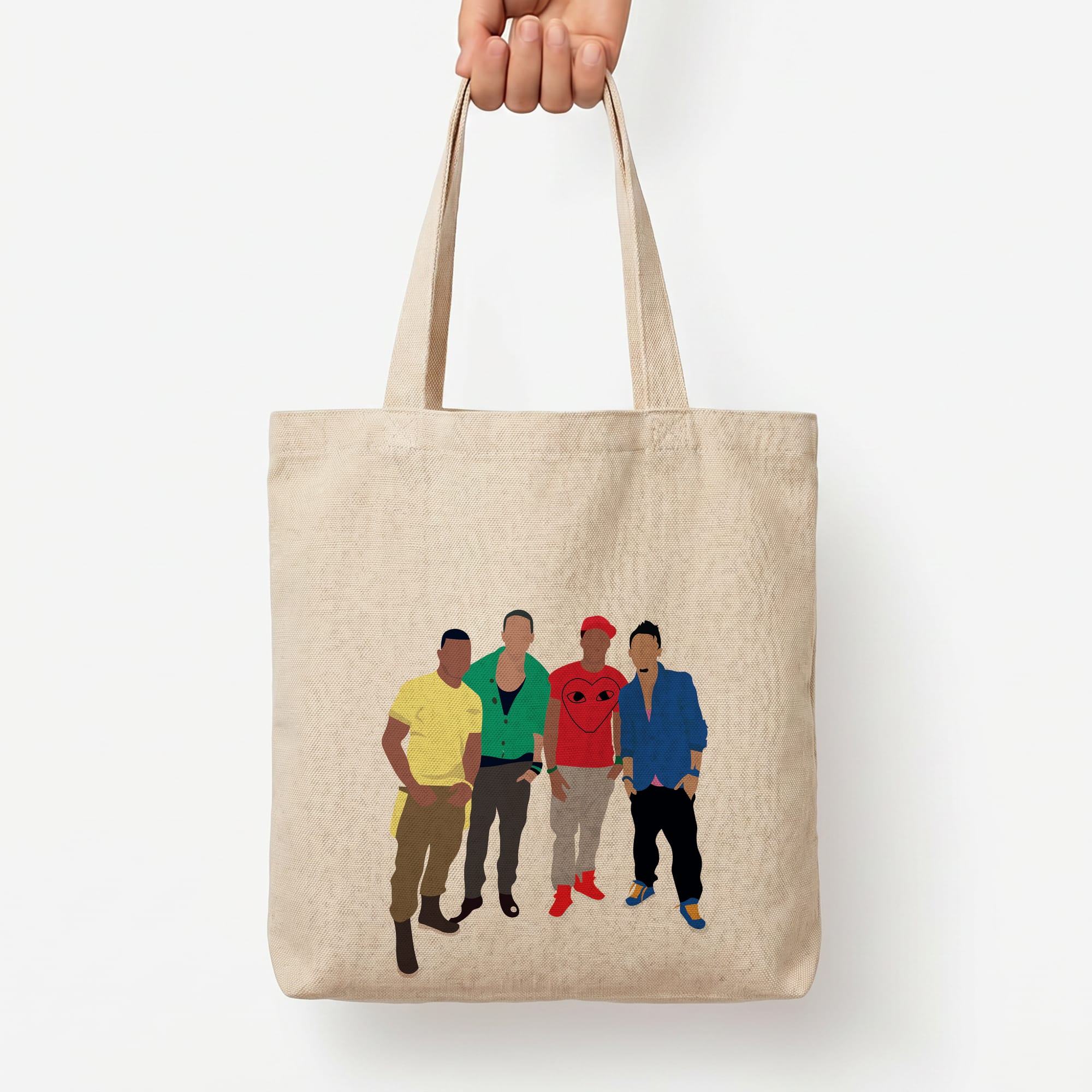 Members Purple Tote Bag — Natural / Large
