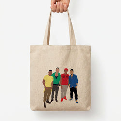 Members Purple Tote Bag — Natural / Large