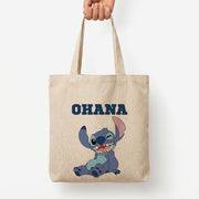 Blue Alien Ohana Tote Bag 3
