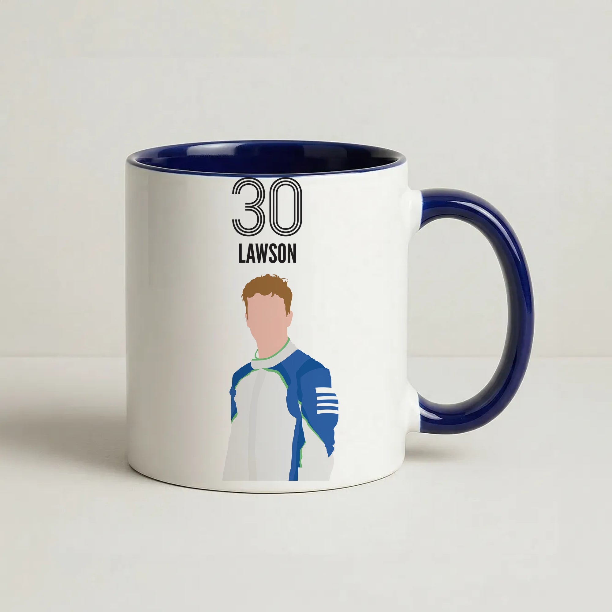 Lawson 2026  Coffee Navy Blue Mug