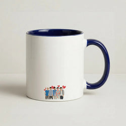 Love Band Coffee Navy Blue Mug