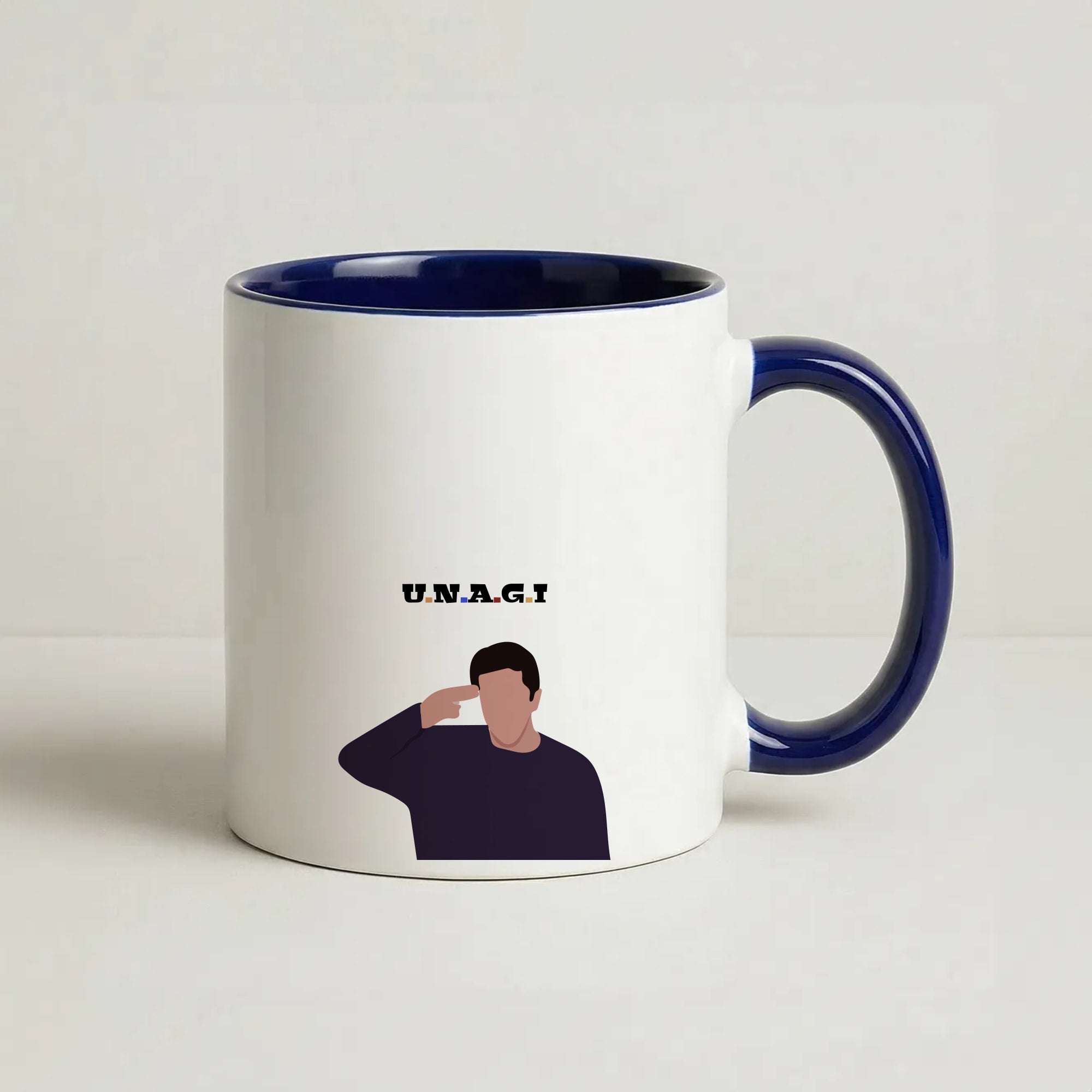 Unagi Coffee Navy Blue Mug
