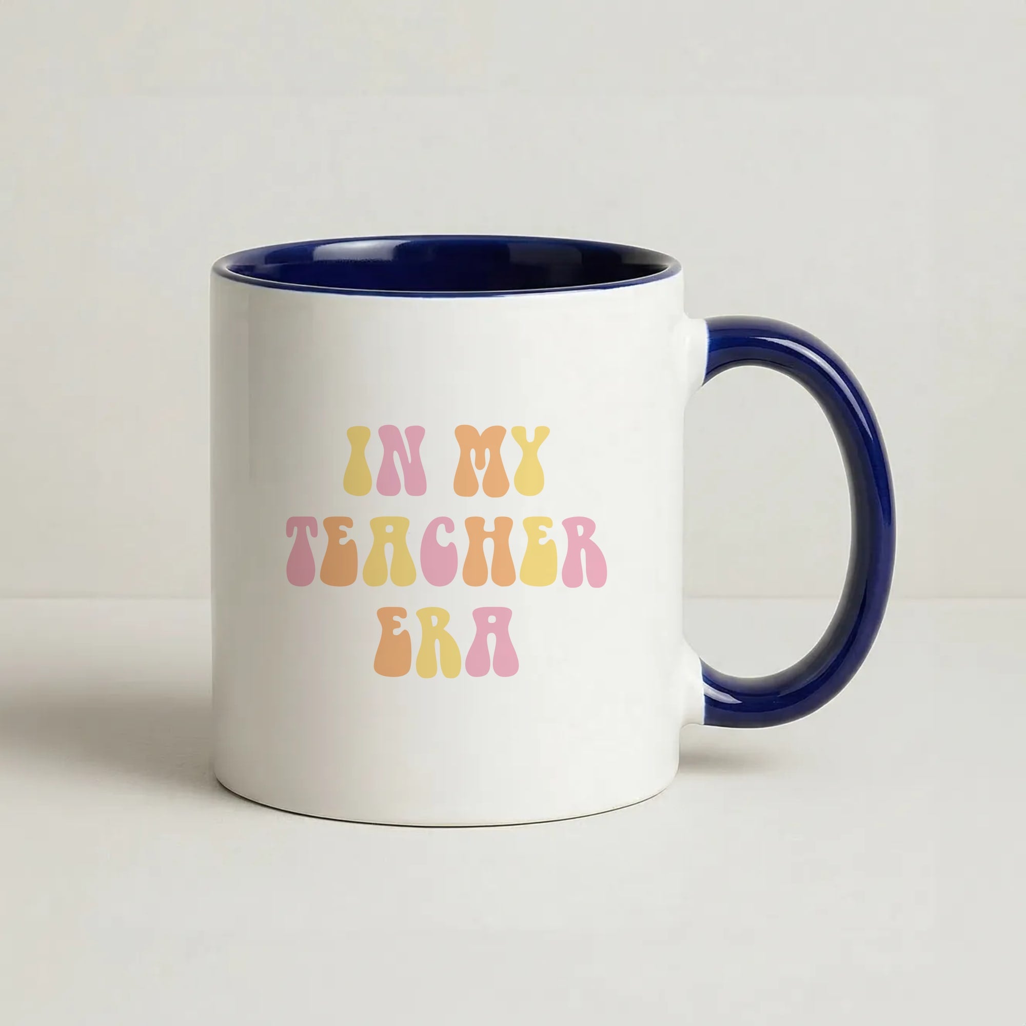 In My Teacher Era Coffee Navy Blue Mug