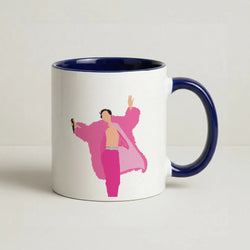 Harry Navy Blue Coat  Coffee Navy Blue Mug
