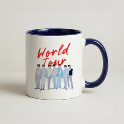 K-Pop Band Pastel Tour Coffee Navy Blue Mug