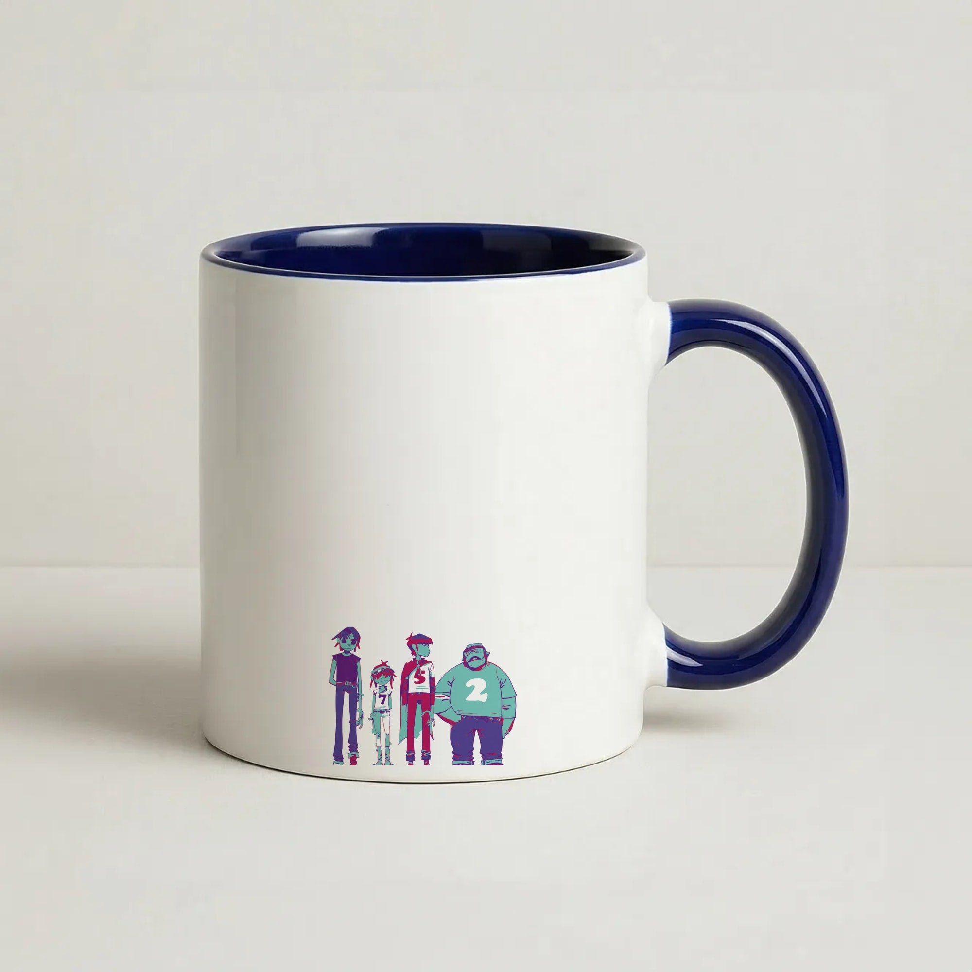 2,5,7 Coffee Navy Blue Mug