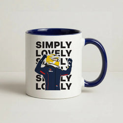 Max Simply Lovely Coffee Navy Blue Mug
