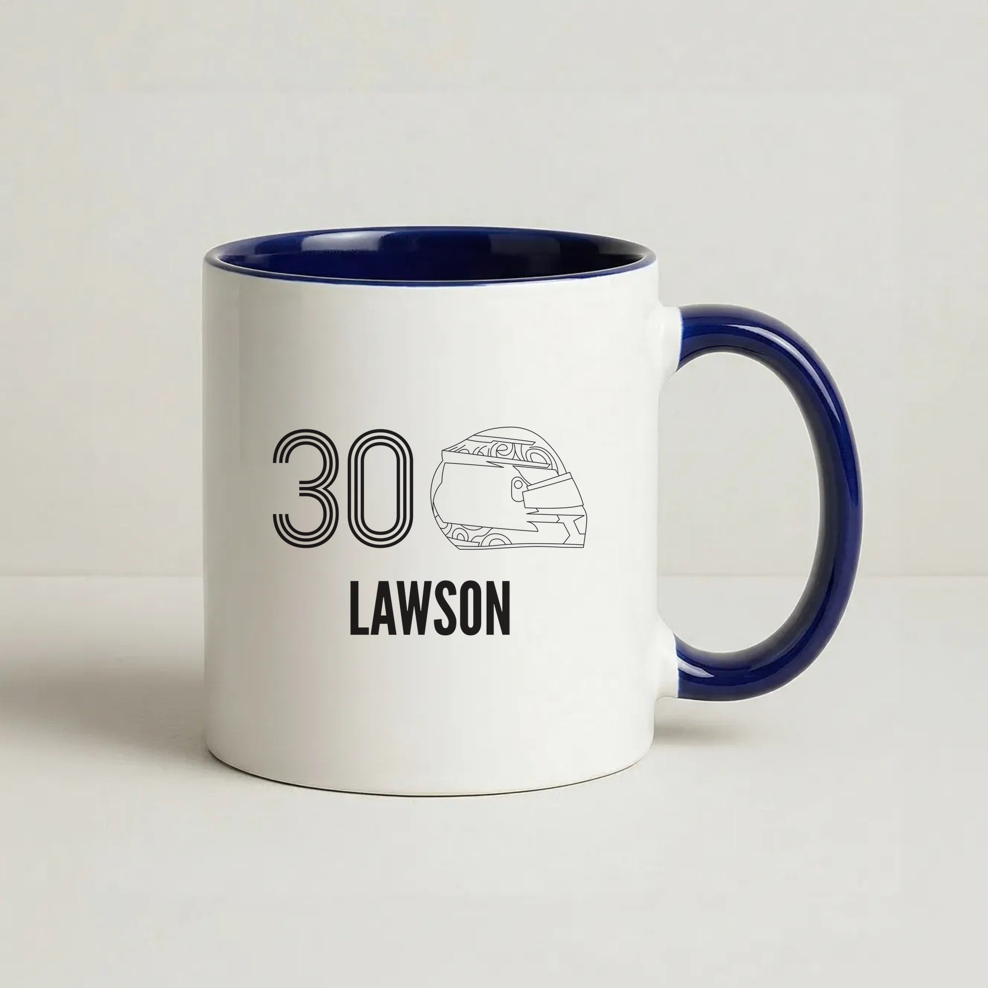 Lawson Helmet 2026  Coffee Navy Blue Mug