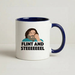 Flint And Steel Coffee Navy Blue Mug