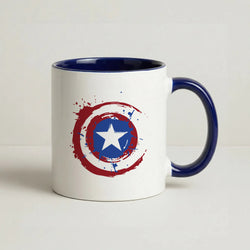 The Shield Coffee Navy Blue Mug