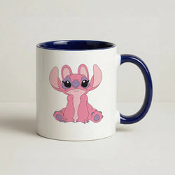Sitting Down - Navy Blue Alien Coffee Navy Blue Mug