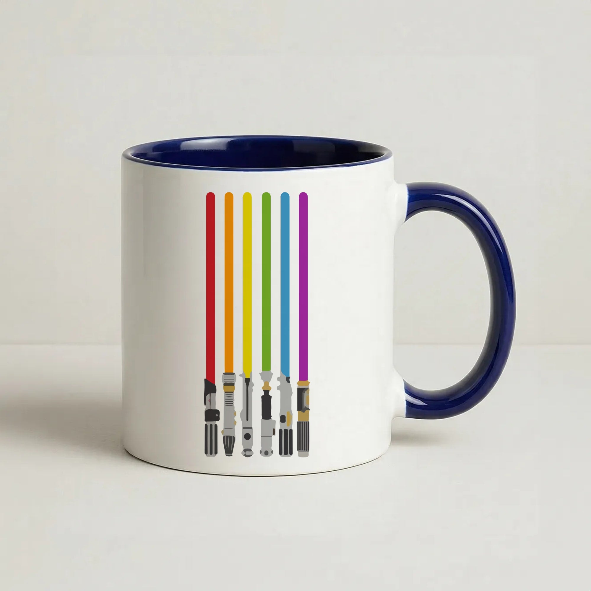 Lightsabers Coffee Navy Blue Mug