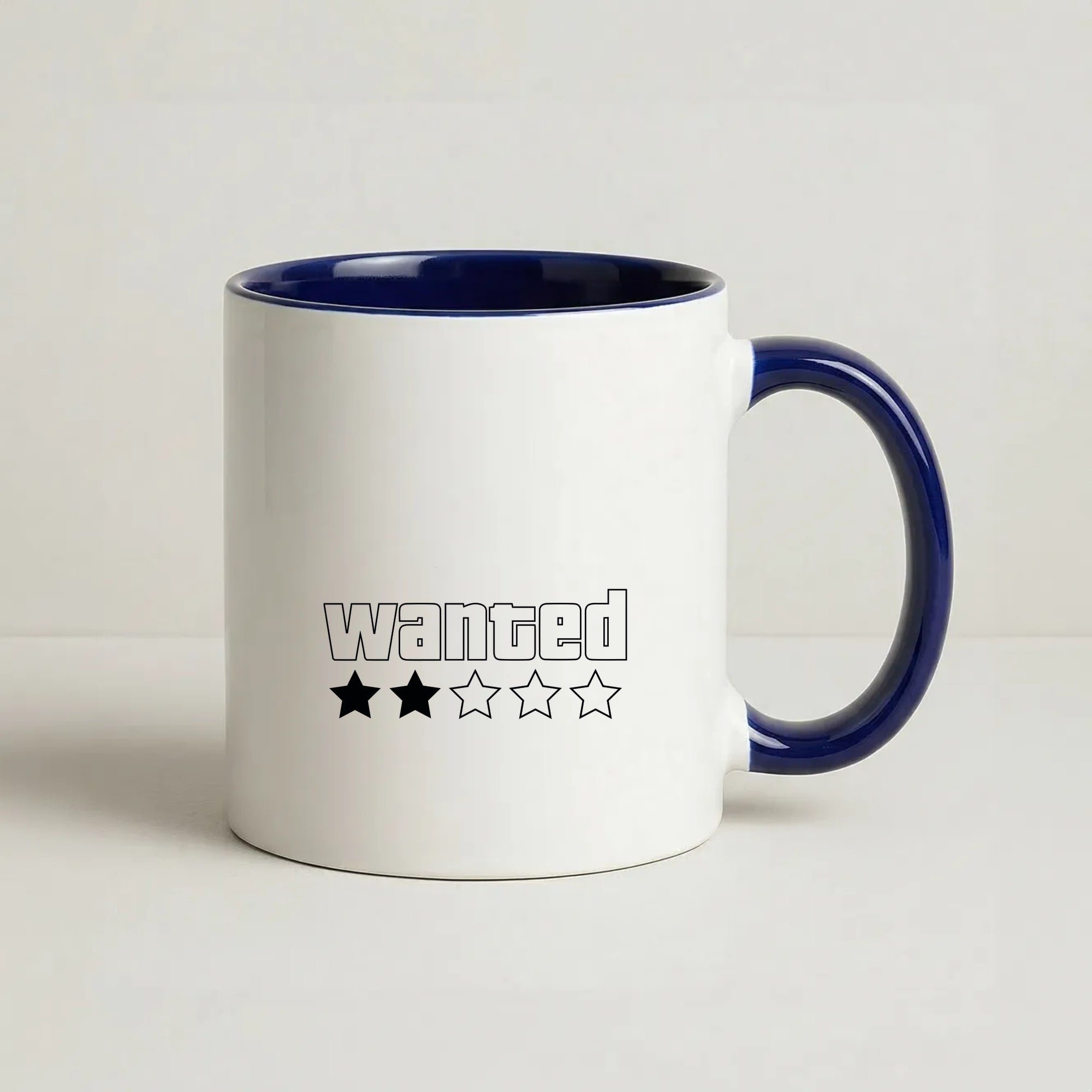 Wanted - Video Game Coffee Navy Blue Mug