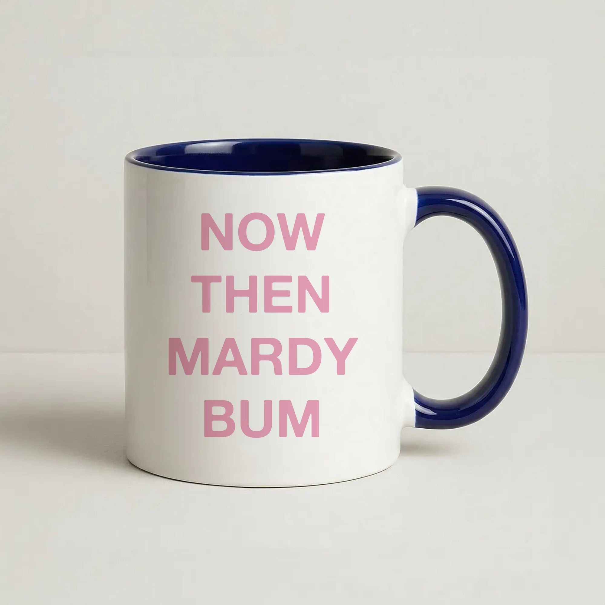 Mardy Bum Coffee Navy Blue Mug