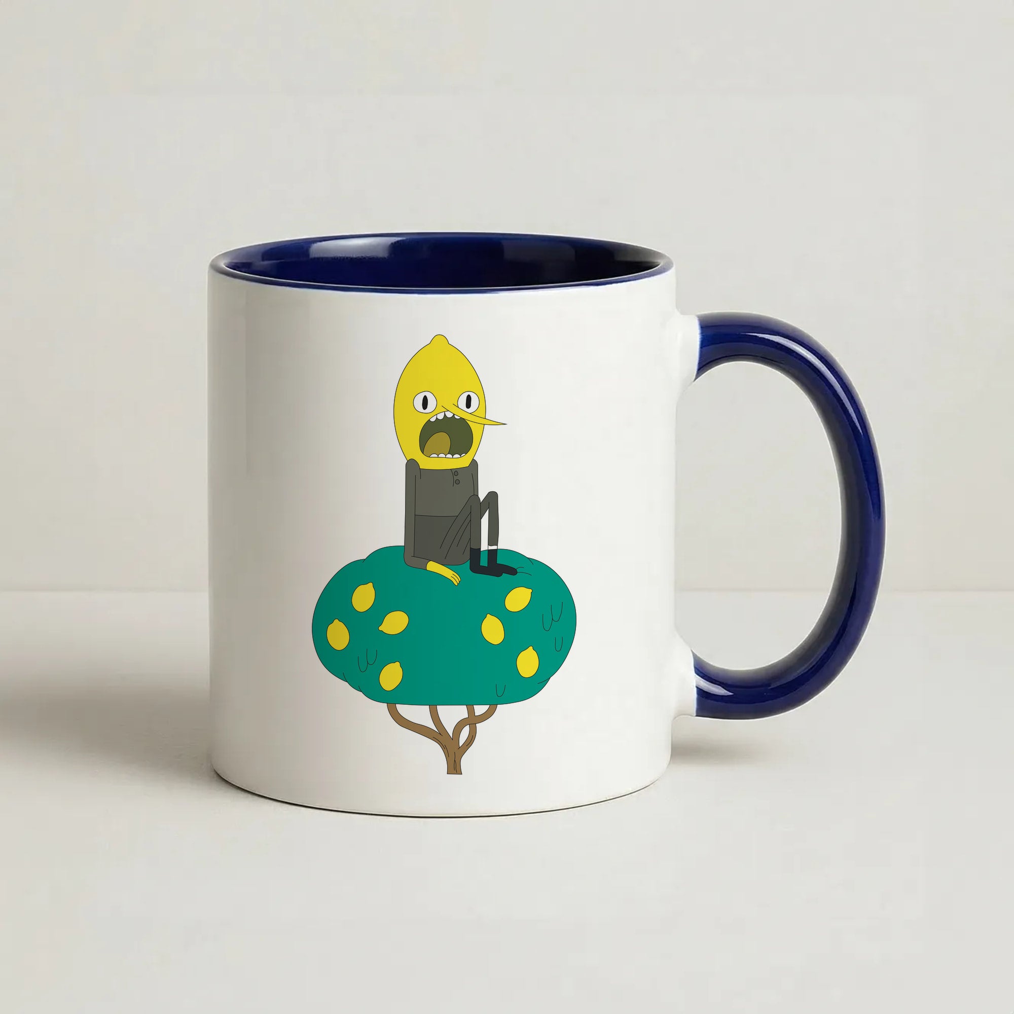 Earl Of Lemongrab Coffee Navy Blue Mug