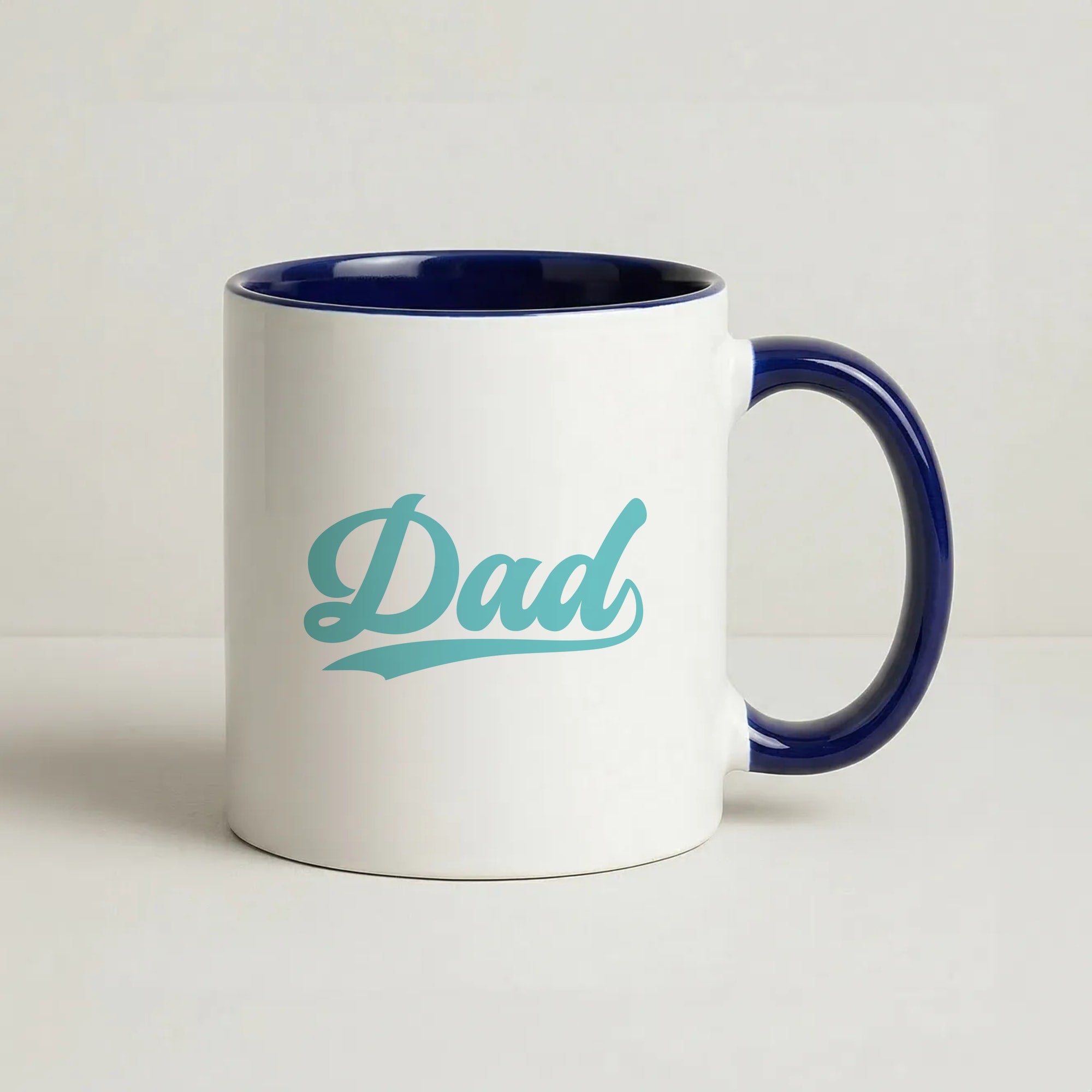 Dad Logo Coffee Navy Blue Mug