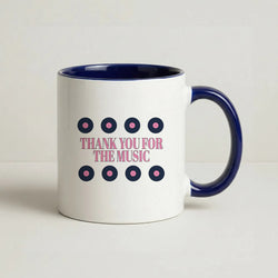 Thank You For The Music - Mamma Mia Coffee Navy Blue Mug