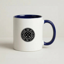 Fight The Dead, Fear The Living - TWD Coffee Navy Blue Mug