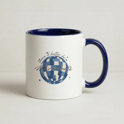 Mirrorball Coffee Navy Blue Mug