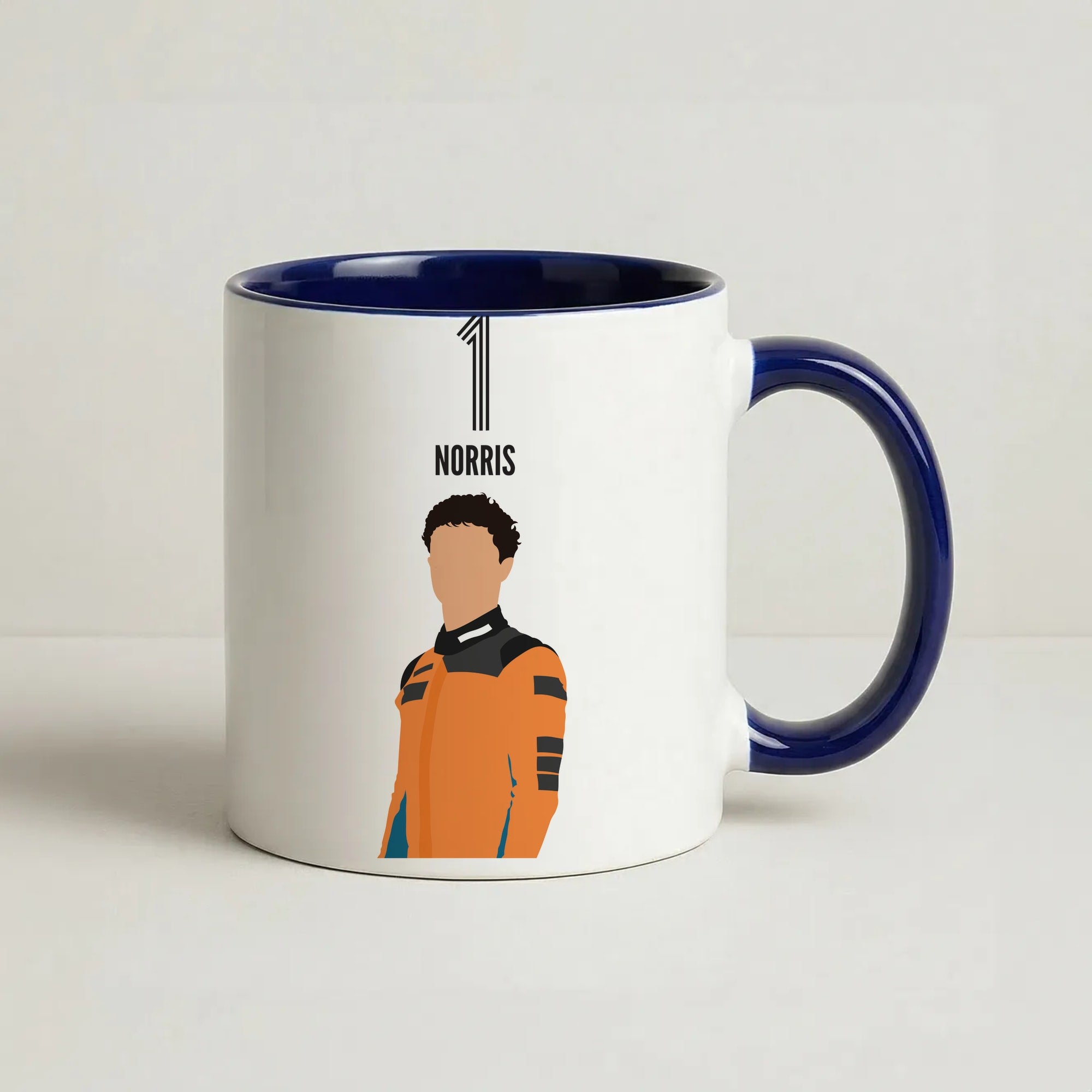 Norris 2026 Coffee Navy Blue Mug