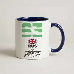 George Russel - F1 Coffee Navy Blue Mug