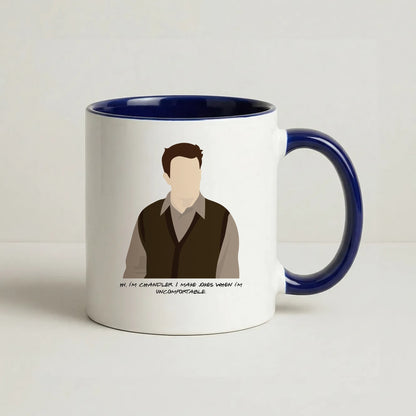Hi, I'm Chandler Coffee Navy Blue Mug