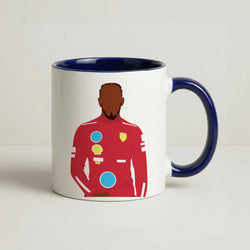 Hamilton In Red Coffee Navy Blue Mug