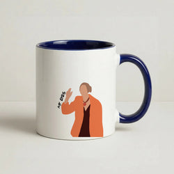 My Eyes Coffee Navy Blue Mug