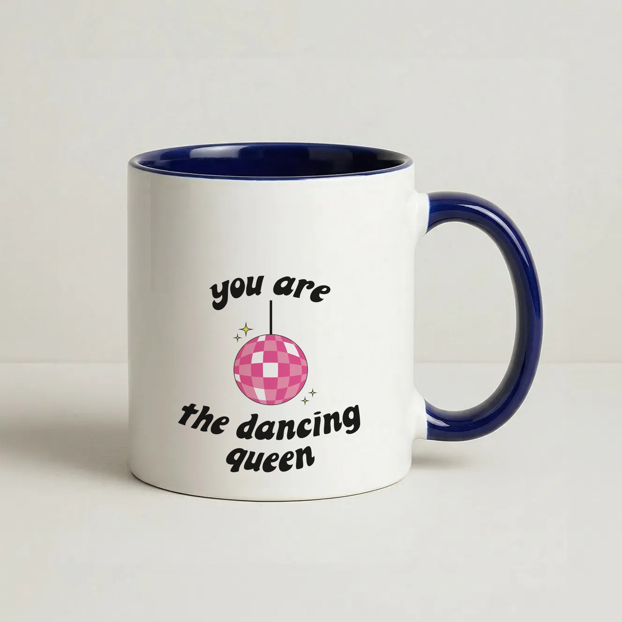 Dancing Queen Coffee Navy Blue Mug