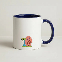 Gary The Snail Coffee Navy Blue Mug