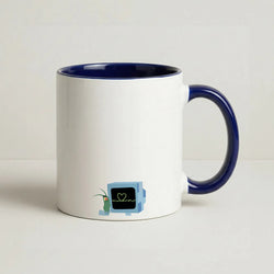Plankton And Karen Coffee Navy Blue Mug