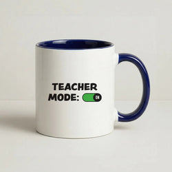 Teacher Mode On Coffee Navy Blue Mug