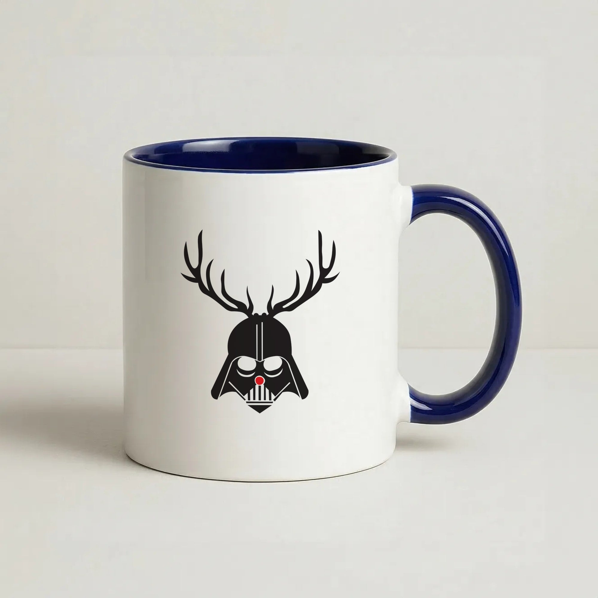 Christmas Darth Vader Coffee Navy Blue Mug