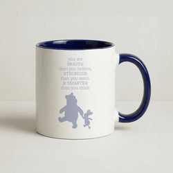 Braver, Stronger, Smarter Coffee Navy Blue Mug