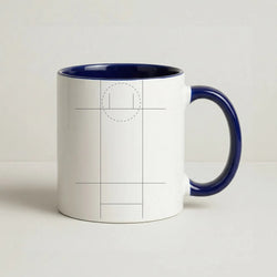 The Pitch - Cricket Coffee Navy Blue Mug