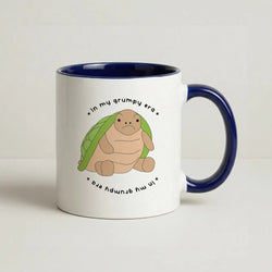 Grumpy Era Turtle Coffee Navy Blue Mug