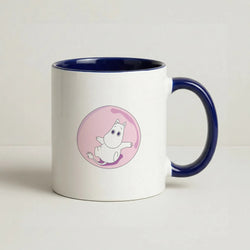 Moomin In A Navy Blue Bubble  Coffee Navy Blue Mug
