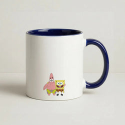 Patrick And Sponge Coffee Navy Blue Mug