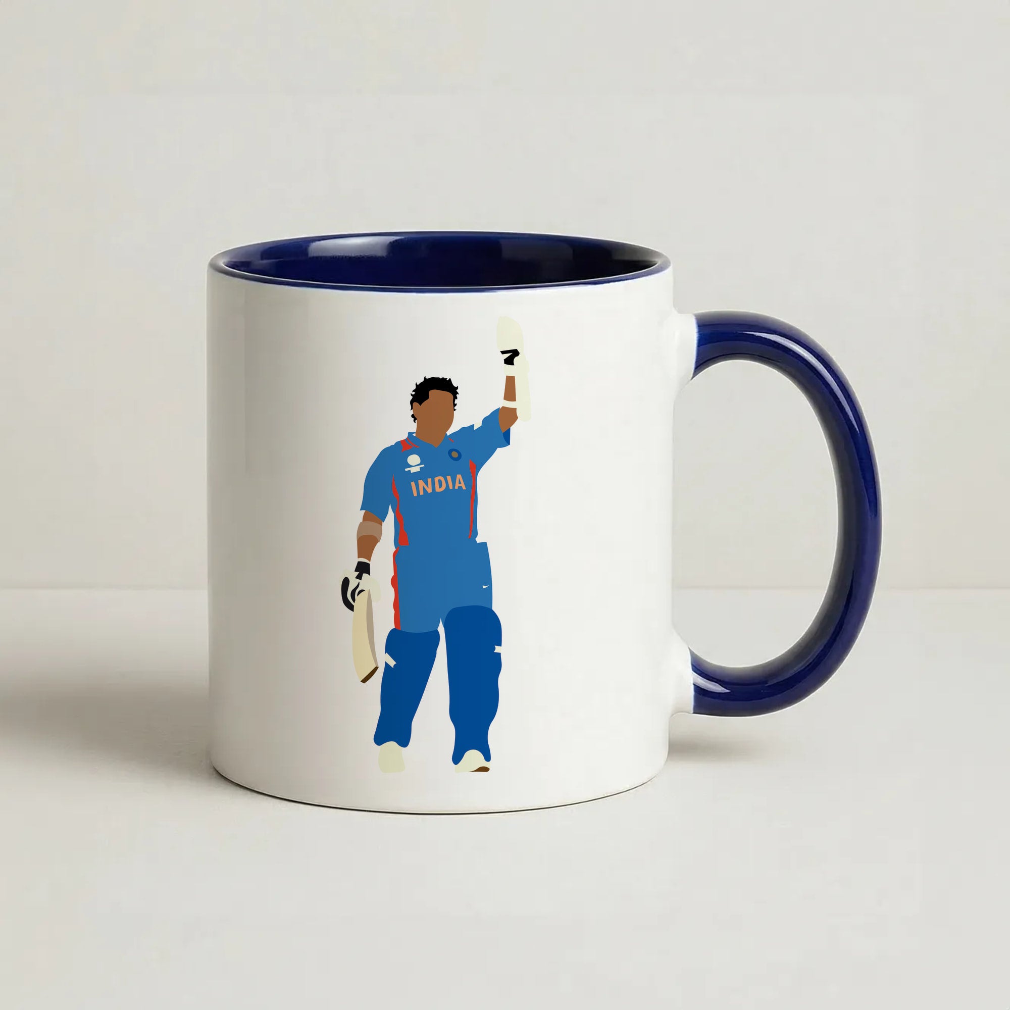 Tendulkar - Cricket Coffee Navy Blue Mug