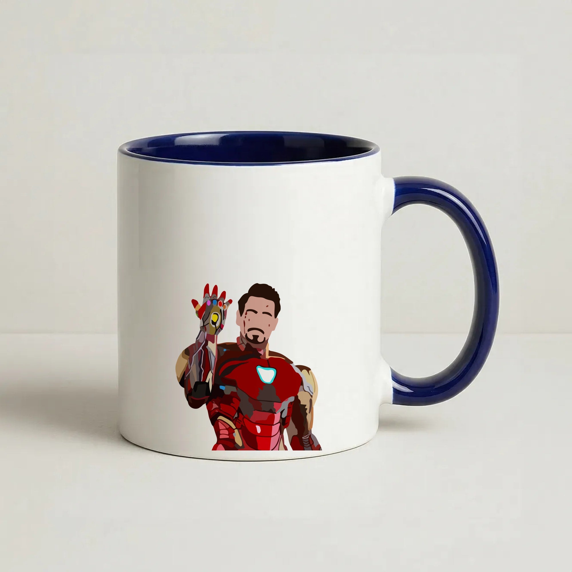 Iron Man Coffee Navy Blue Mug