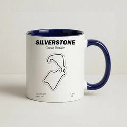 Silverstone Circuit Coffee Navy Blue Mug