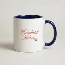 Manchild Hater Coffee Navy Blue Mug
