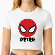 SpiderMan - Personalised Superhero Comic Crop Top 2
