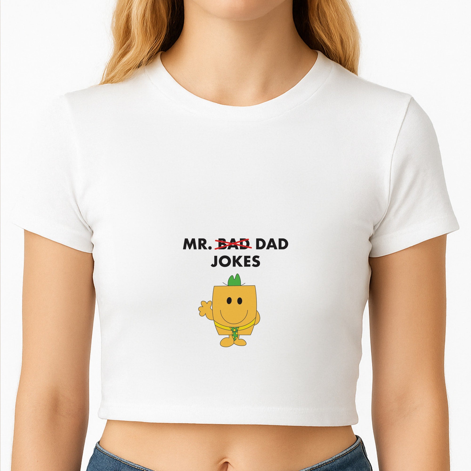 Mr Dad Jokes - Personalised Father's Day Crop Top