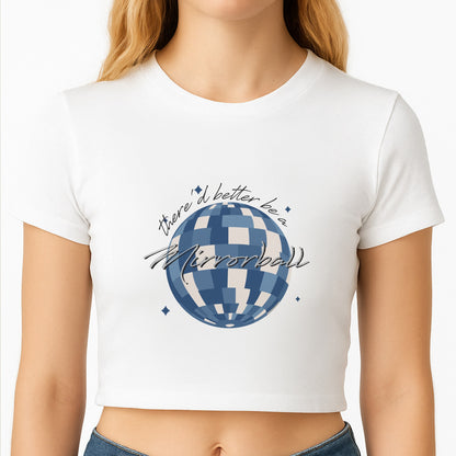Mirrorball Crop Top