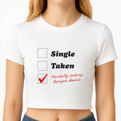 Mentally Dating Benson Crop Top