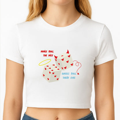 Devils Roll The Dice - Taylor Crop Top